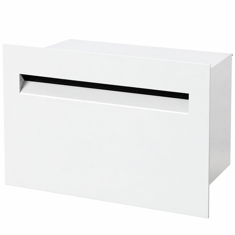 Palazzo Large A4 Fence Letterbox - White