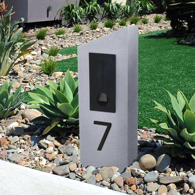 Stick on Slim House Numbers 200mm - Black