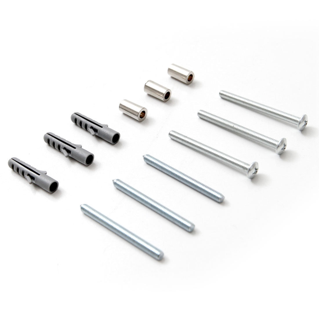 Stud Mount House Numbers 125mm - Silver