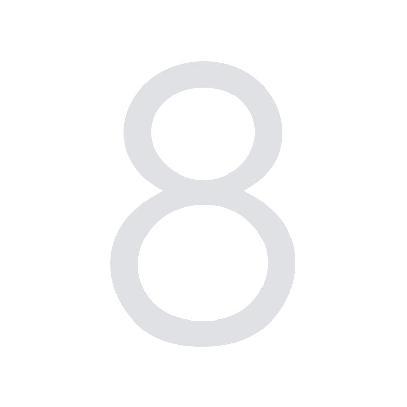 150mm Reflective Vinyl Decal Numbers