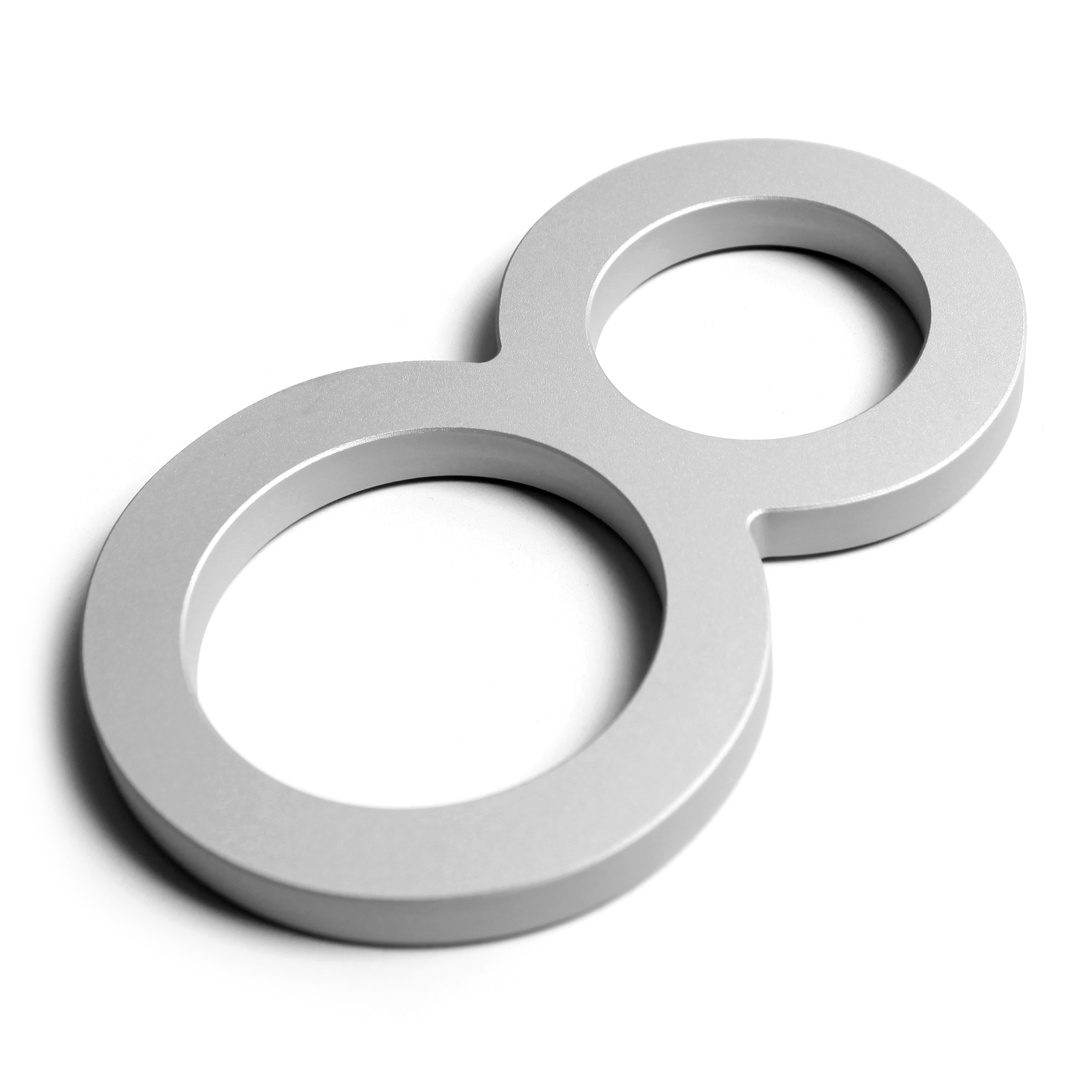 Stick on Slim Aluminium House Numbers 150mm - Silver