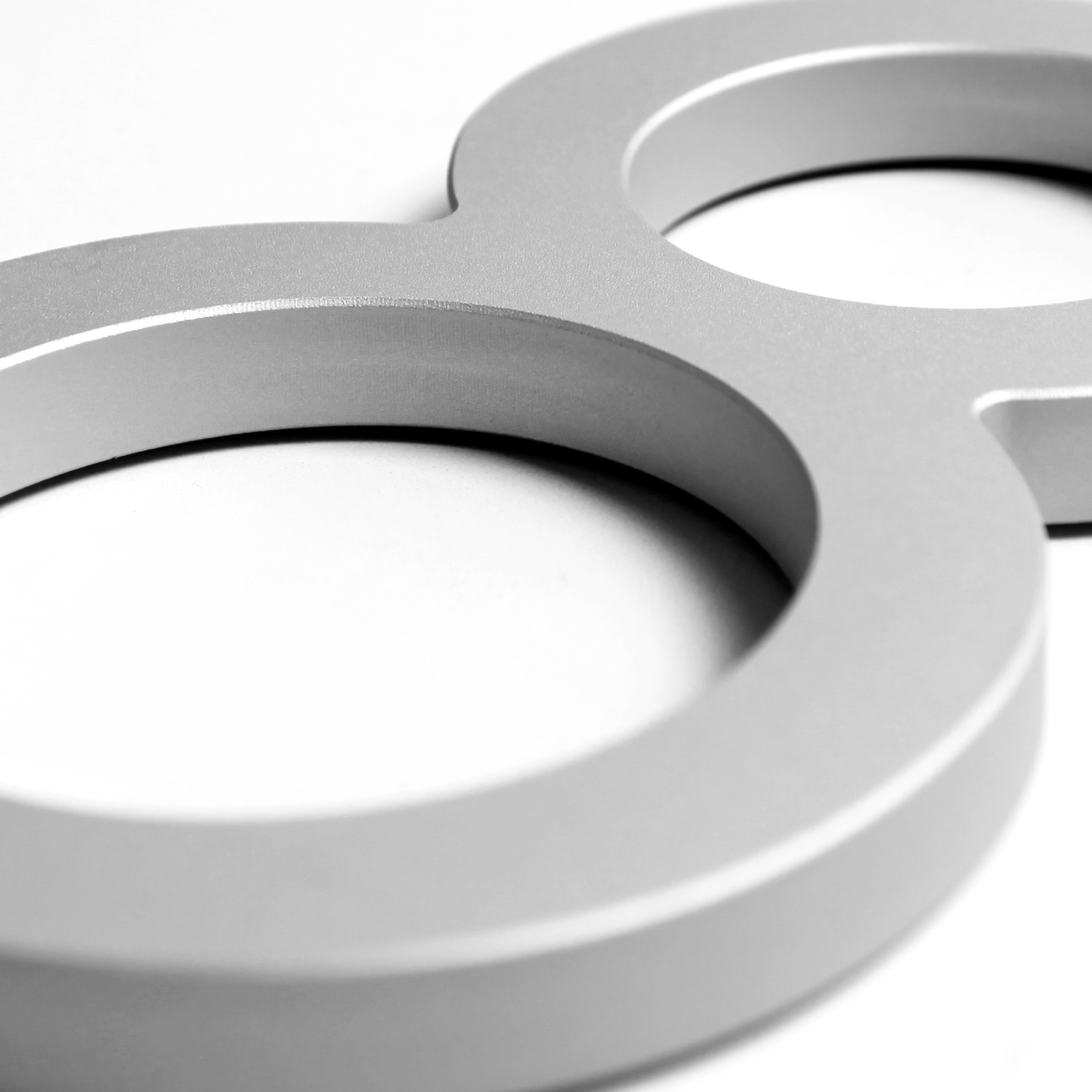 Stick on Slim Aluminium House Numbers 150mm - Silver