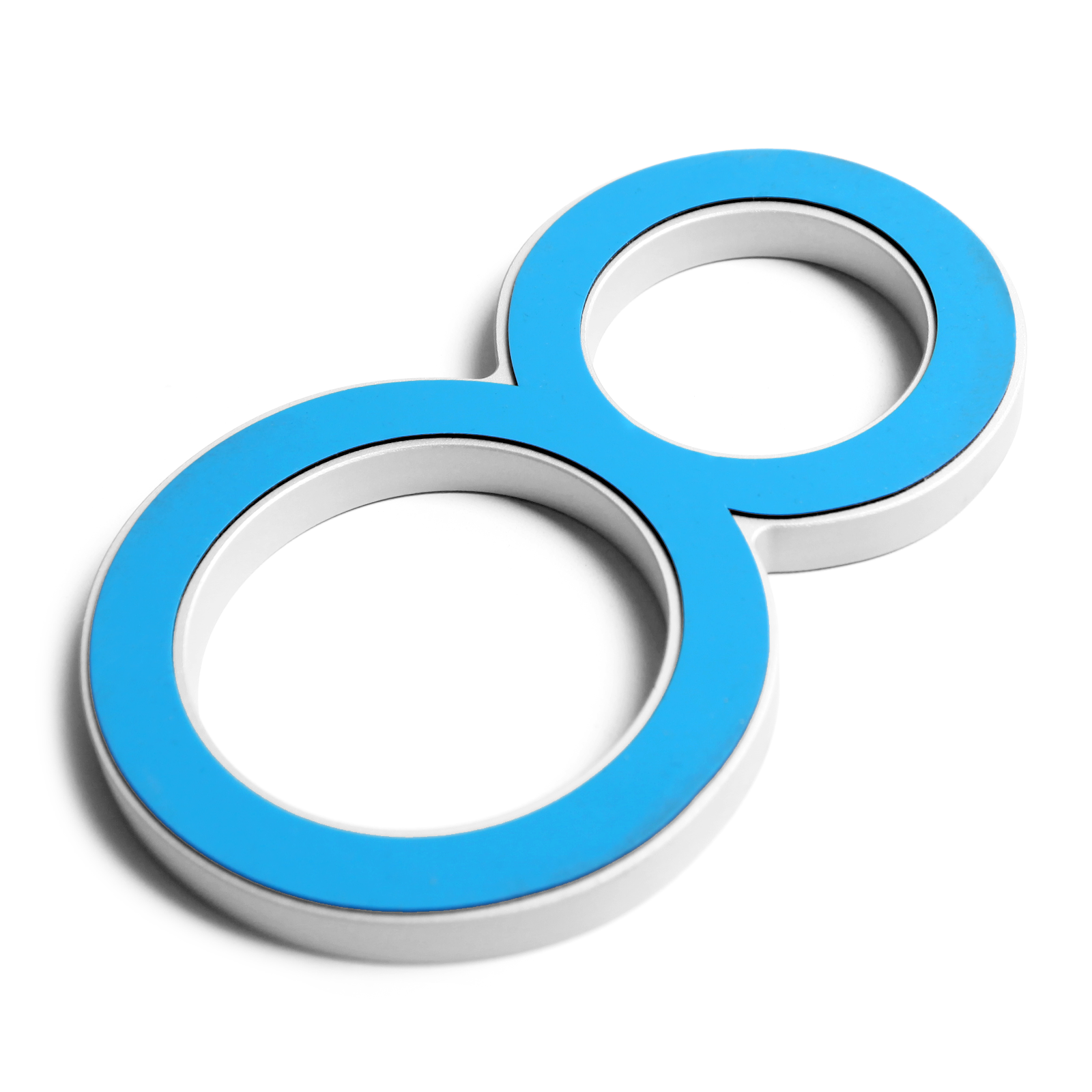 Stick on Slim Aluminium House Numbers 150mm - White