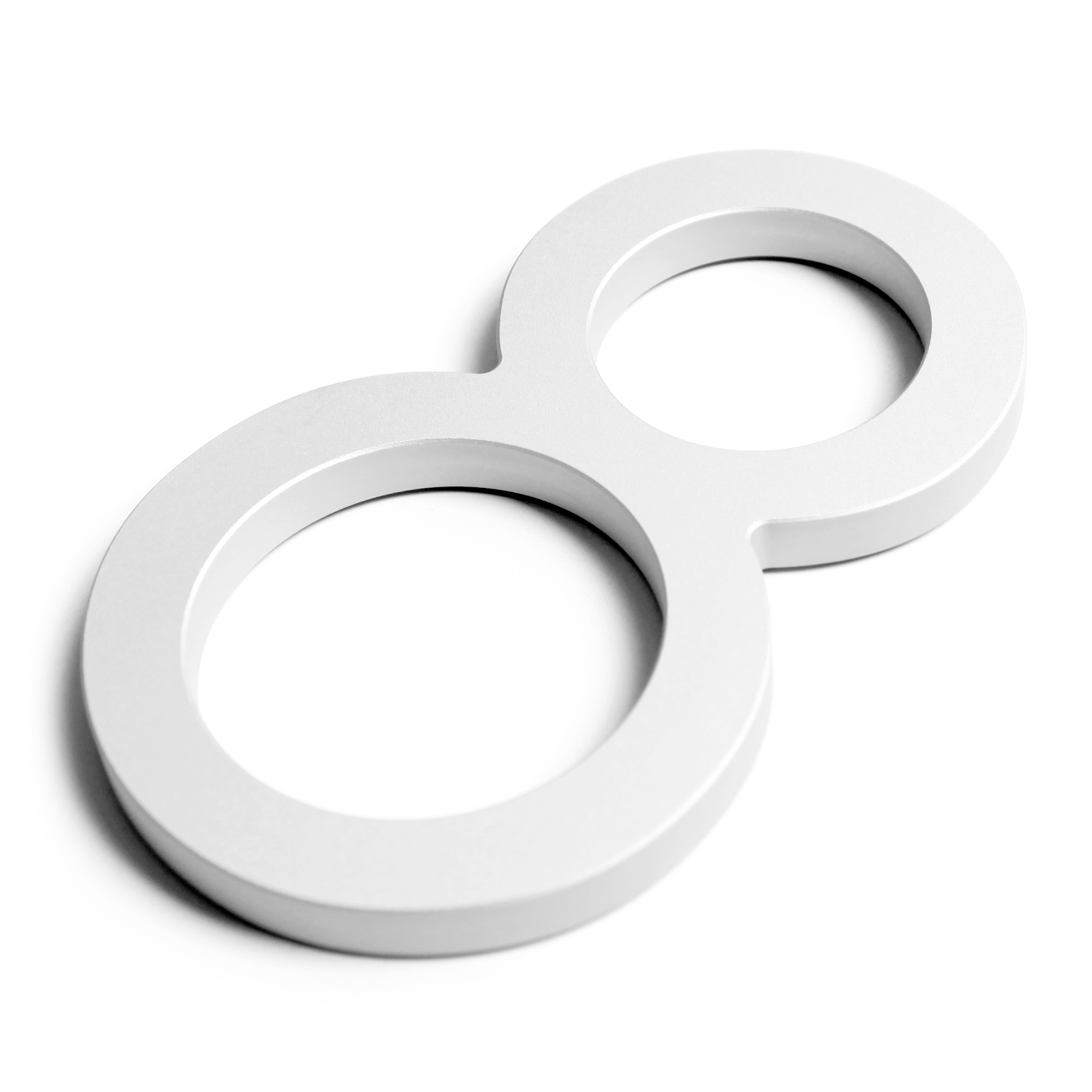 Stick on Slim Aluminium House Numbers 150mm - White