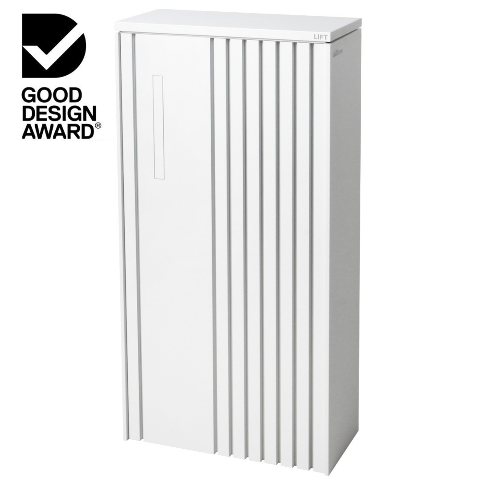 Noosa Extra Wide Parcel Pillar Letterbox - White
