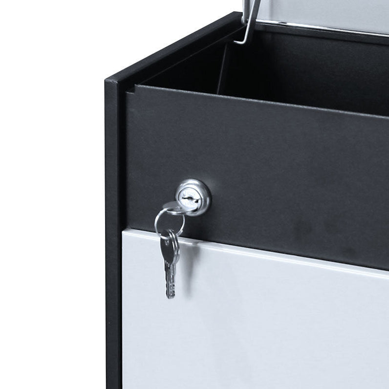 Lisbon Parcel Wall Mount Letterbox - Silver