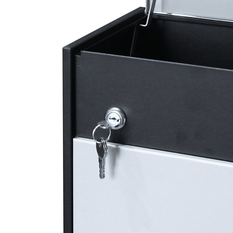 Lisbon Parcel Wall Mount Letterbox - Silver