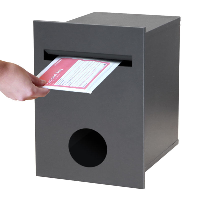 Monza Fence Letterbox - Black