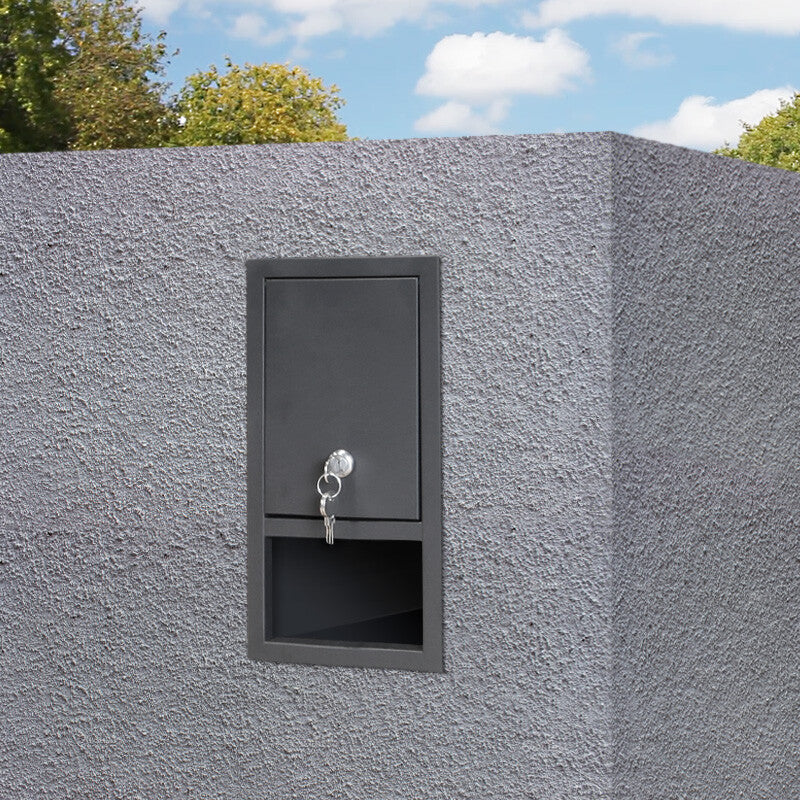 Amalfi Brick Letterbox - Stainless Steel
