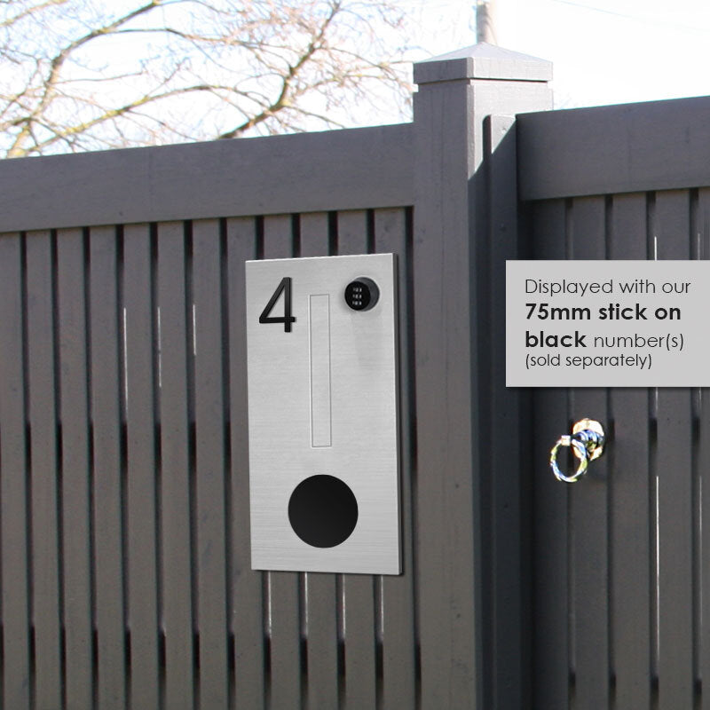 Amalfi Parcel Fence Letterbox - Stainless Steel