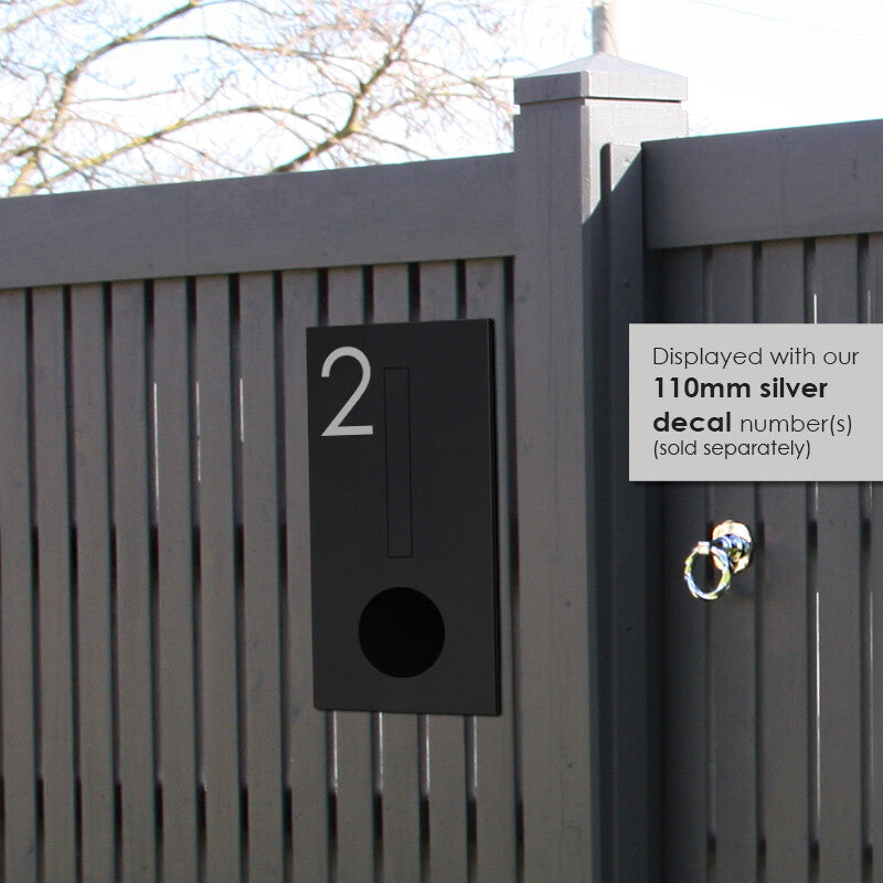 Amalfi Fence Letterbox - White
