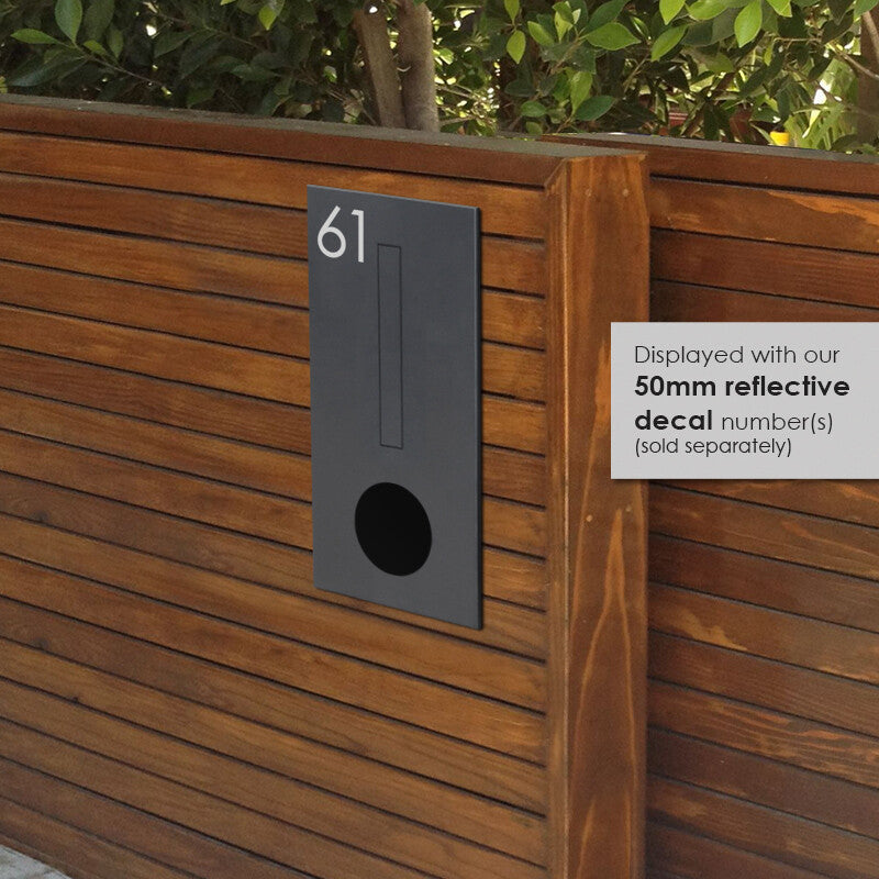 Amalfi Fence Letterbox - Black