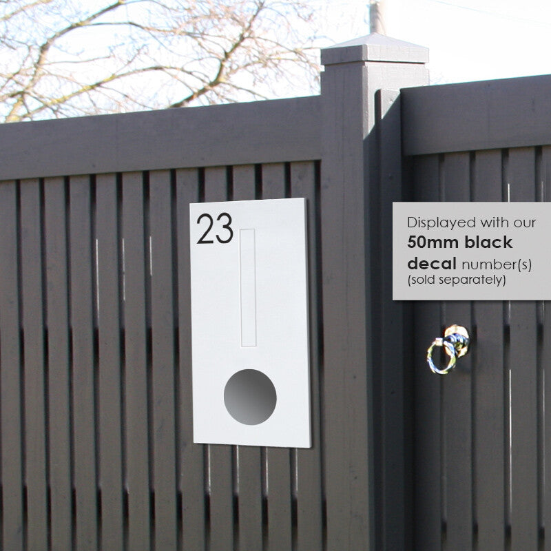Amalfi Fence Letterbox - White