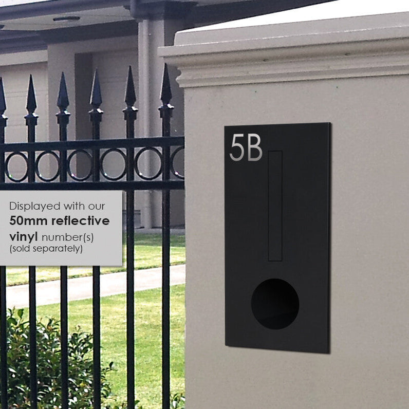 Amalfi Brick Letterbox - Black