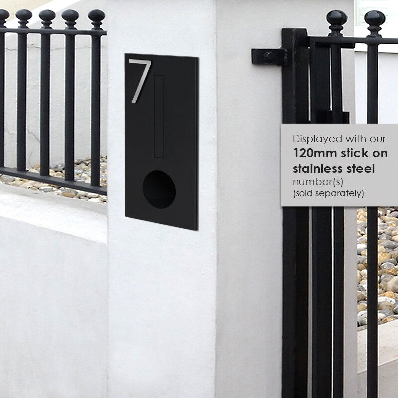Amalfi Brick Letterbox - Black