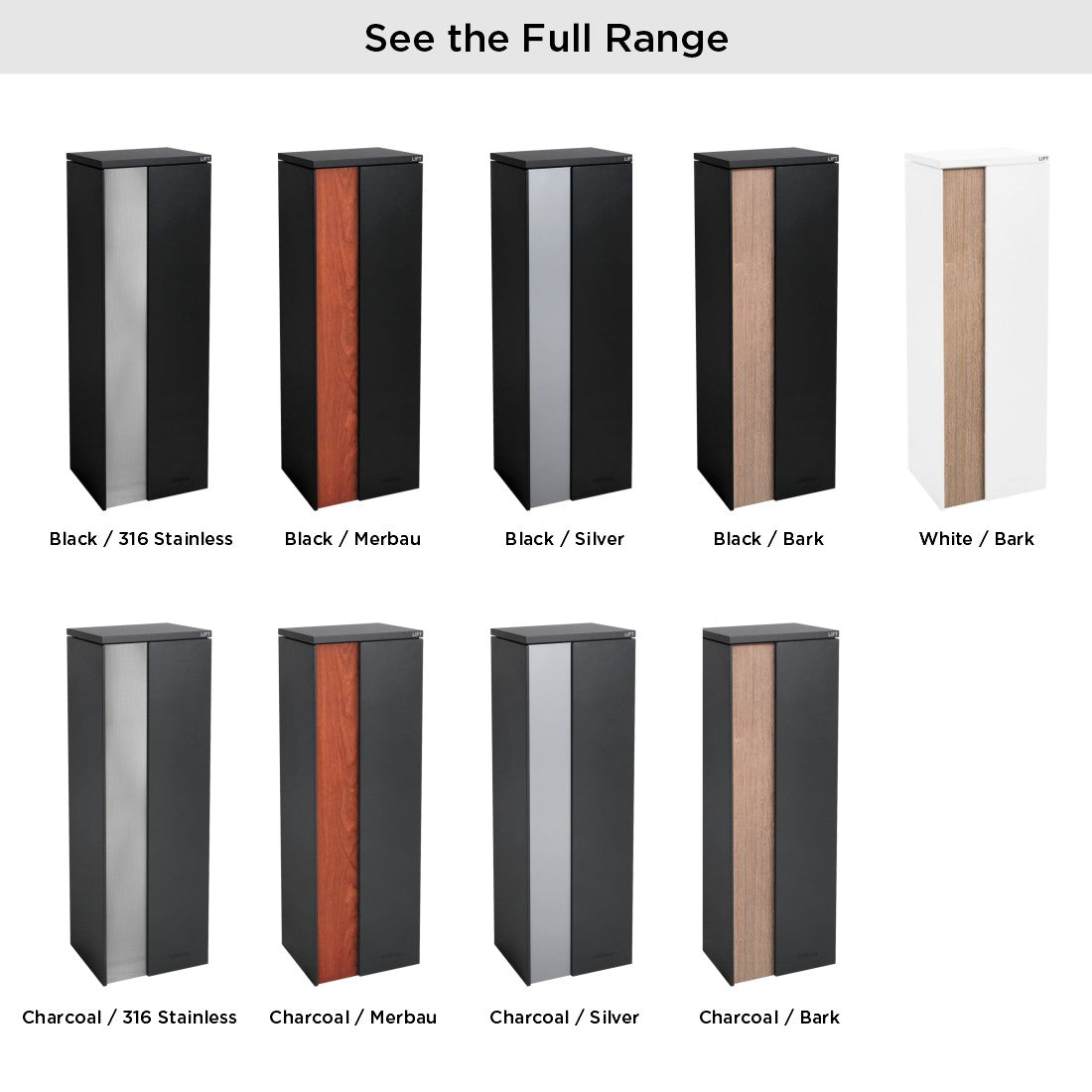 Ascot Parcel Pillar Letterbox - Black/Stainless Steel
