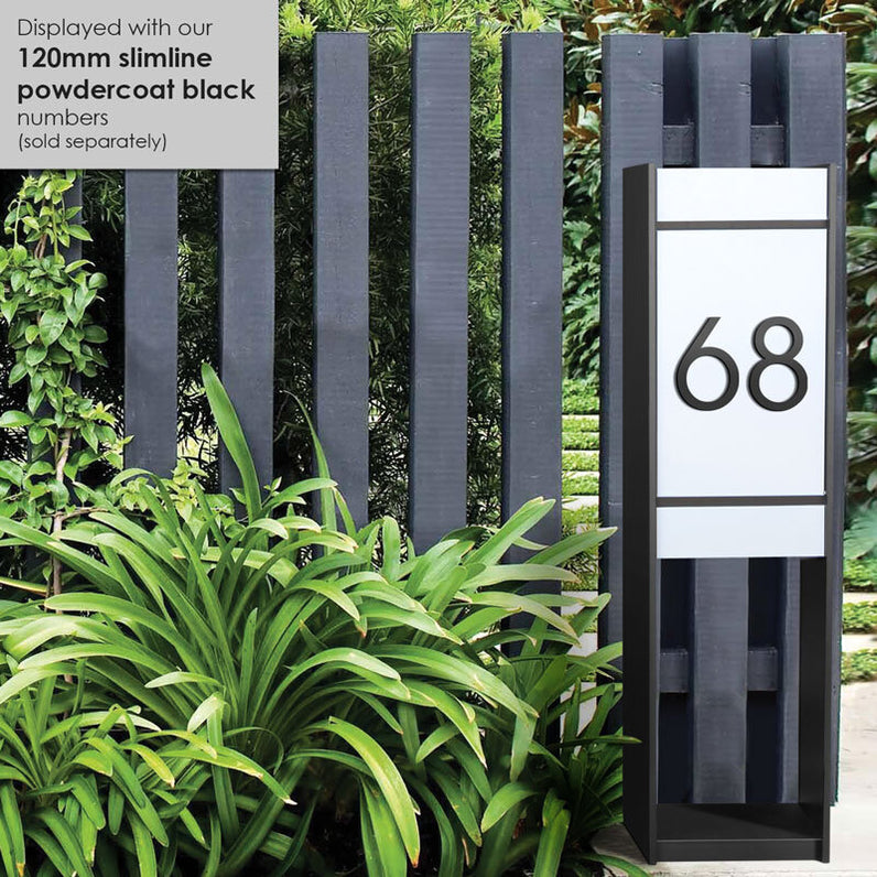 Lisbon Parcel Pillar Letterbox - Silver