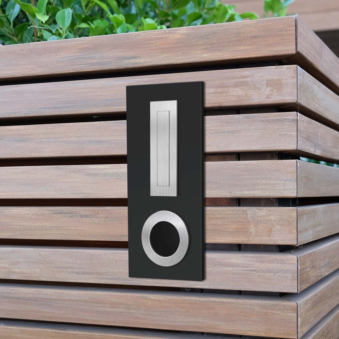Oxford Fence/Brick Letterbox - Charcoal