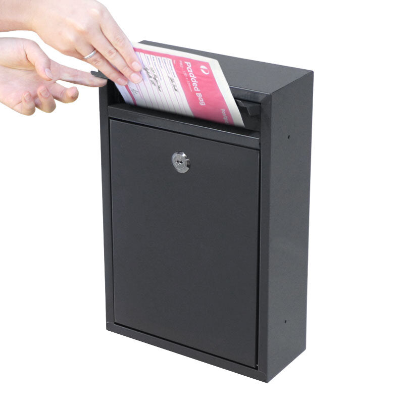 Milton Wall Mount Letterbox - White