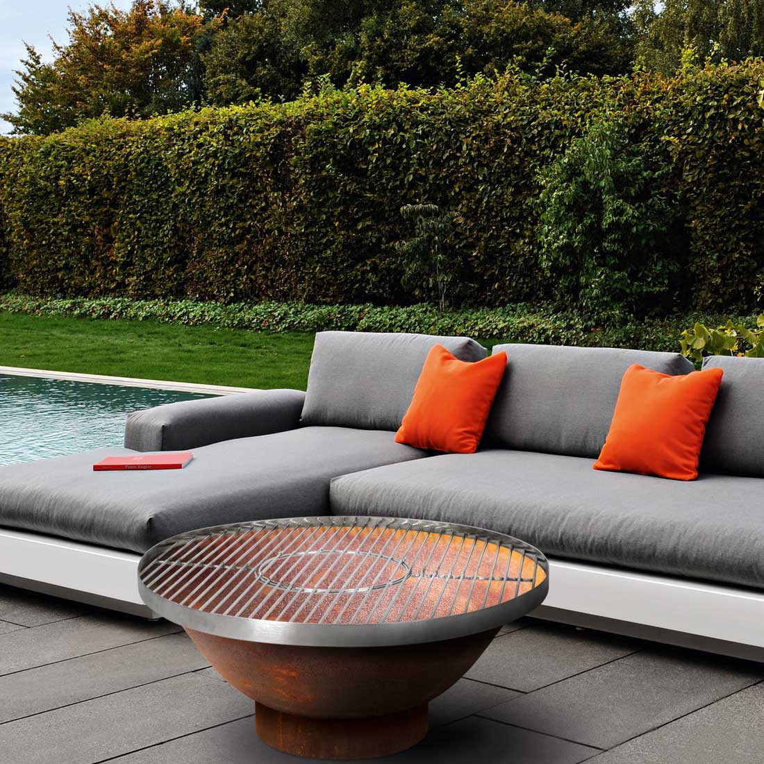 Fire Pit Stainless Steel Grill 80