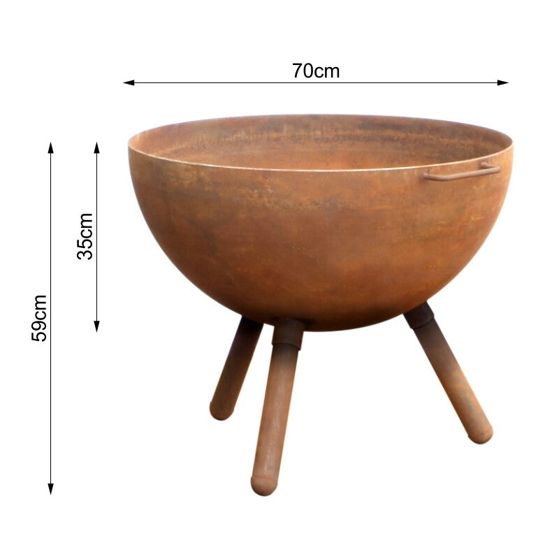 Cauldron 70 Rust Fire Pit
