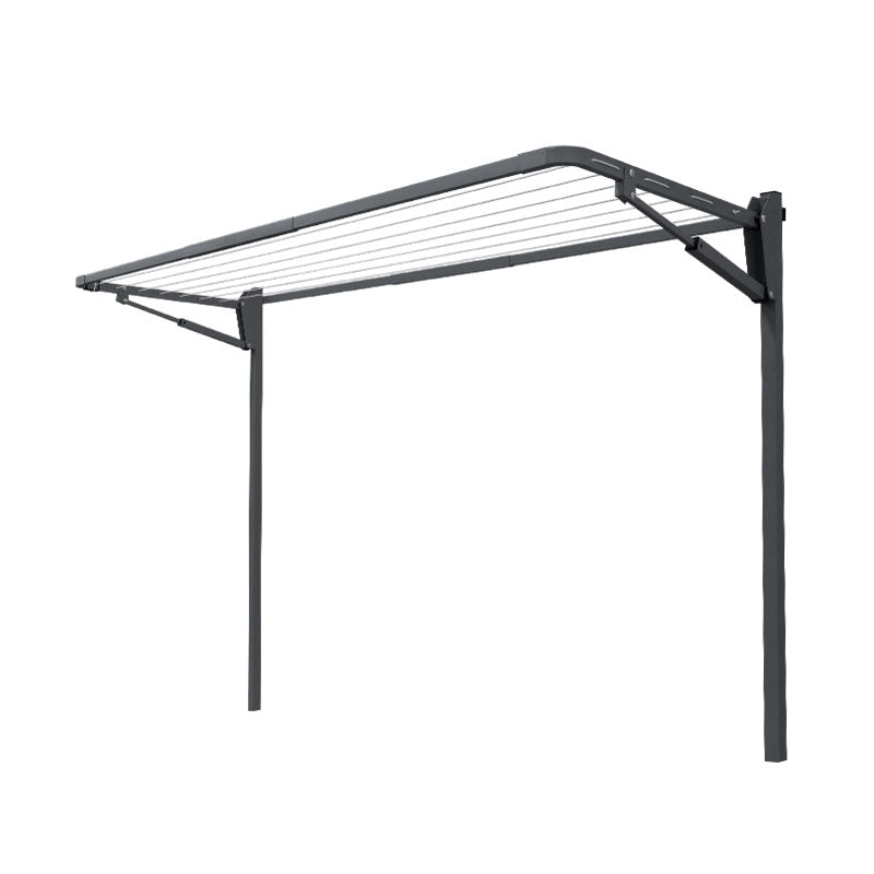 7 Line Folding Ground Mount Clothesline - Sage (Pale Eucalypt)