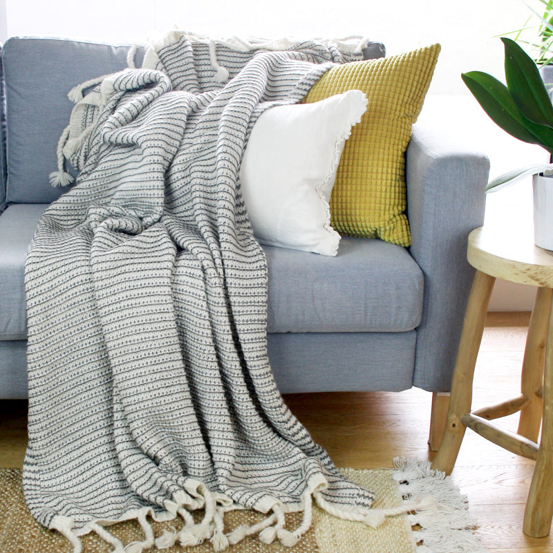 Waffle Knit Throw Blanket