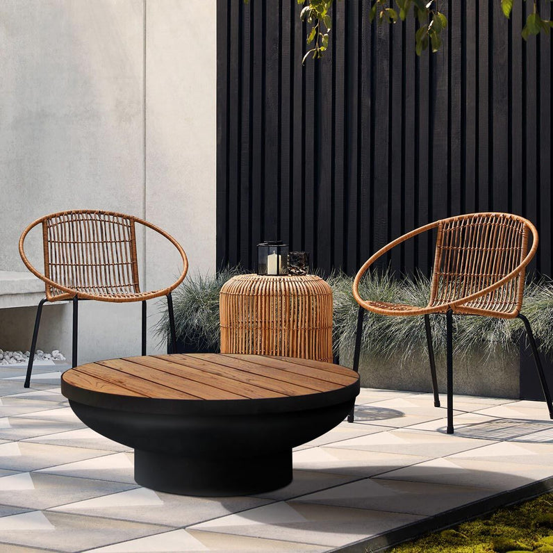 Fire Pit Timber Table 80