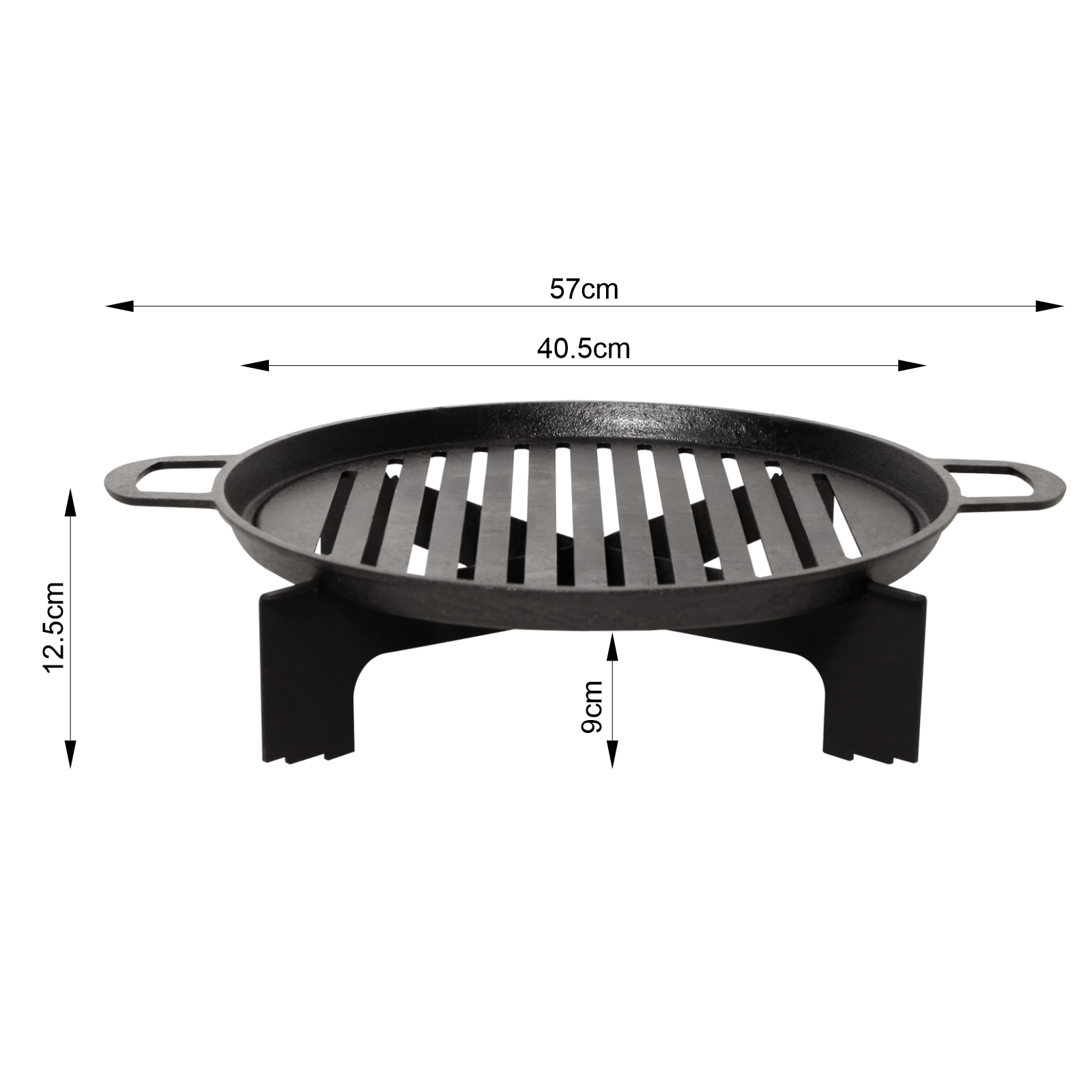 Sahara Fire Pit Cast Iron Grill