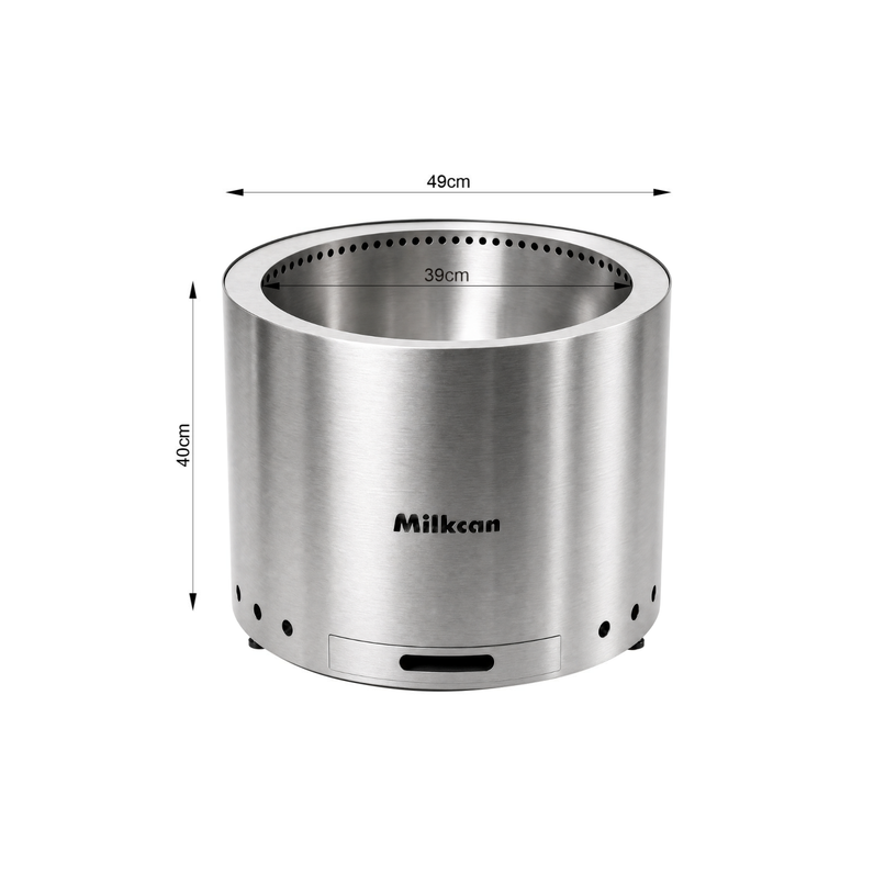 Sahara 50 Stainless Steel Low Smoke Fire Pit
