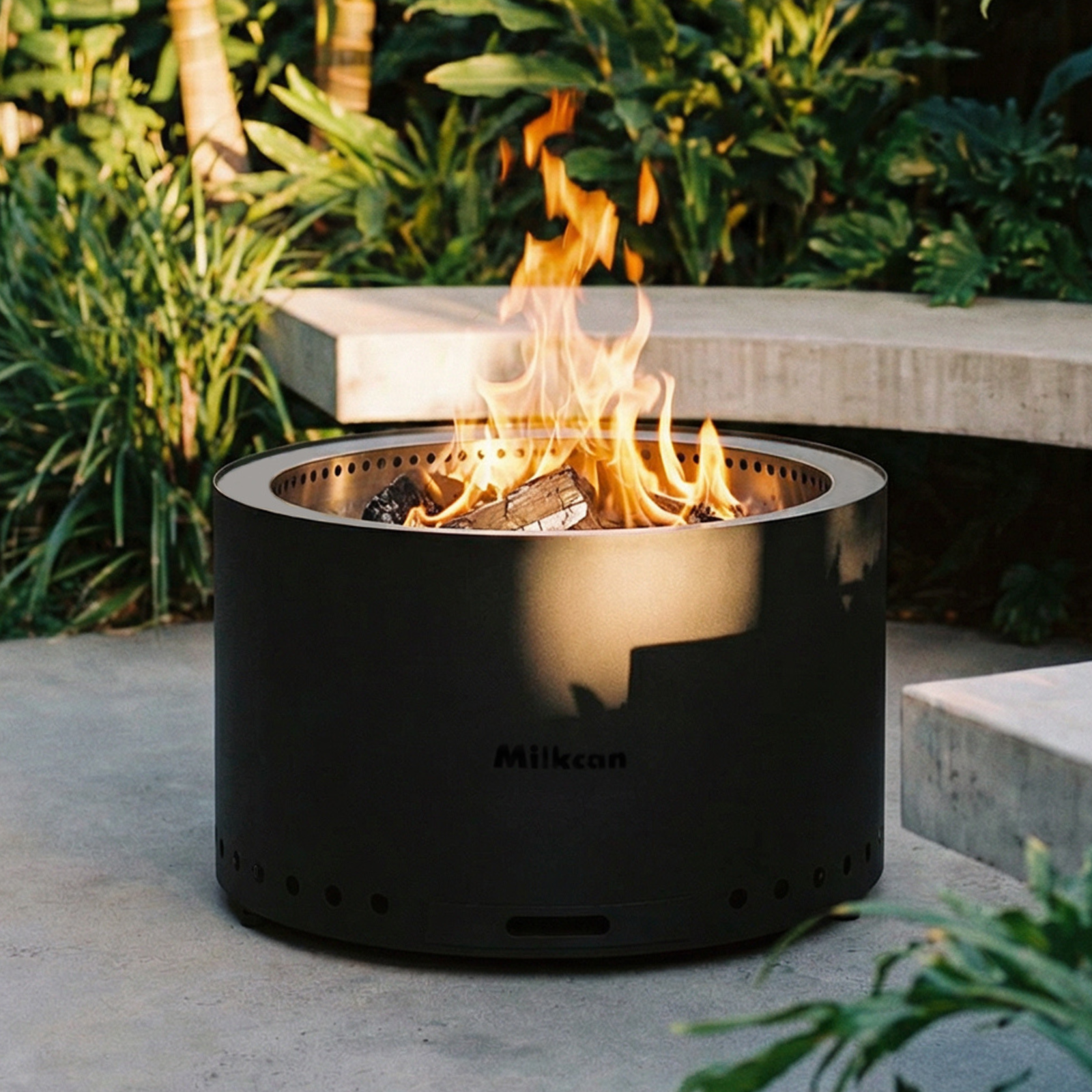Sahara 70 Black Low Smoke Fire Pit