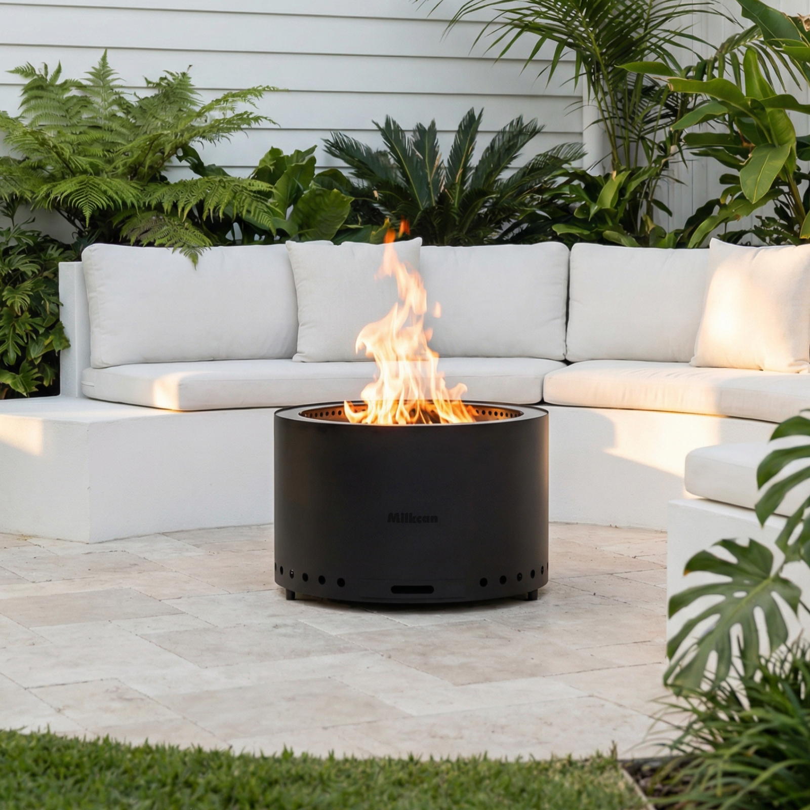 Sahara 70 Black Low Smoke Fire Pit