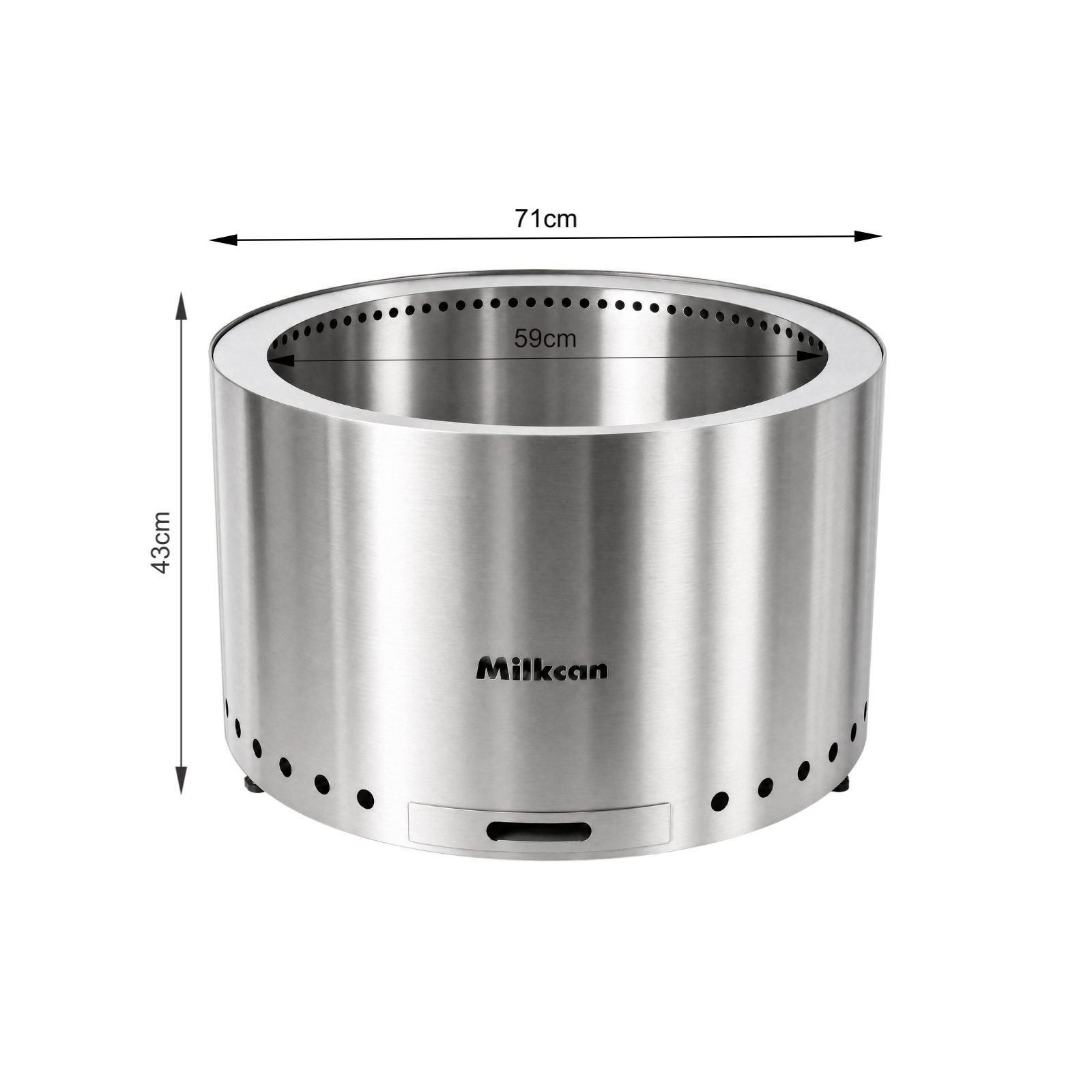 Sahara 70 Stainless Steel Low Smoke Fire Pit
