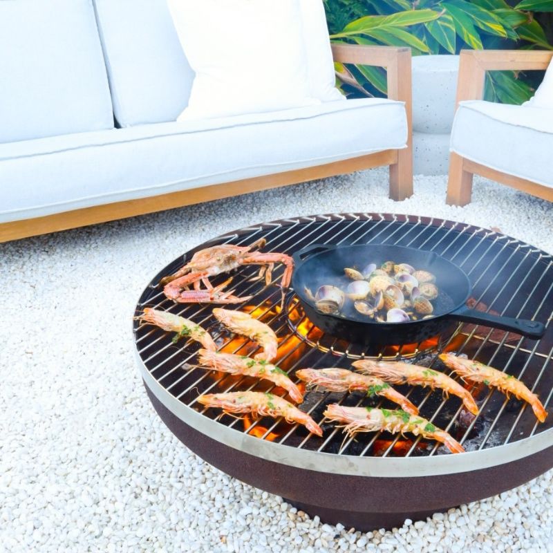 Fire Pit Stainless Steel Grill 90