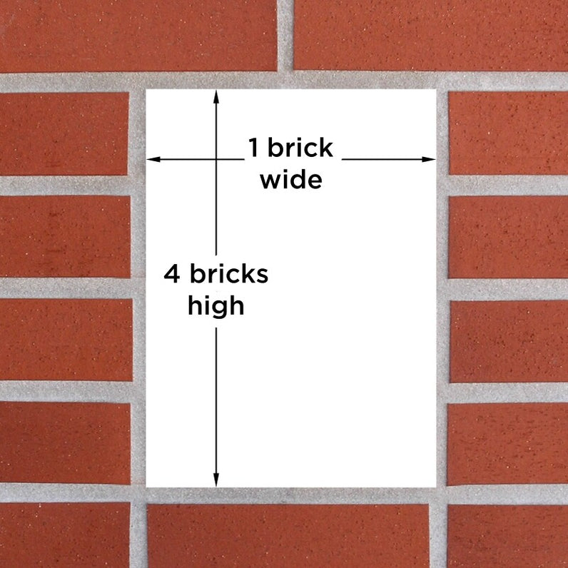 Monza Parcel Brick Front Open Letterbox - Stainless Steel