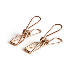 Stainless Steel Eco Pegs - Rose Gold - Pack of 50