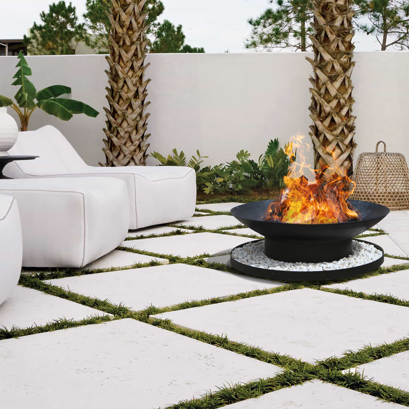 Fire Pit Under Tray 80