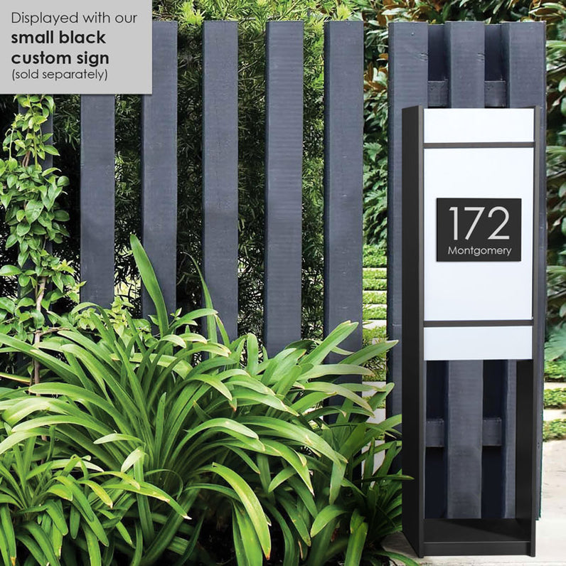 Lisbon Parcel Pillar Letterbox - Silver
