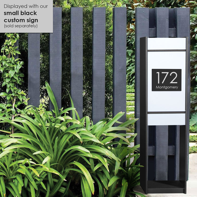 Lisbon Parcel Pillar Letterbox - Silver