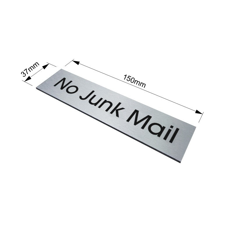No Mailbox Vinyl Mailbox Decals No Junk Mail Mailbox Sign Vinyl Lettering Decal ...
