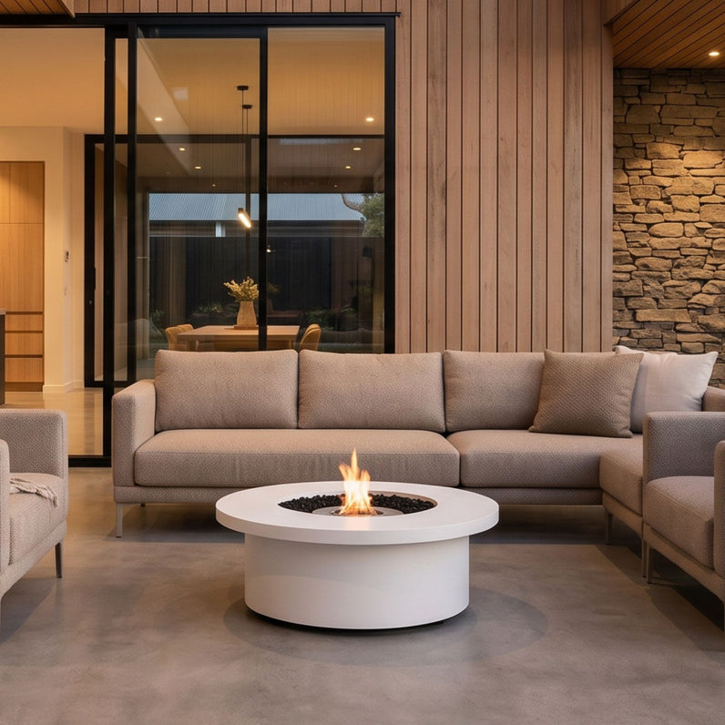 Mimosa 40 Fire Pit Table - Bone