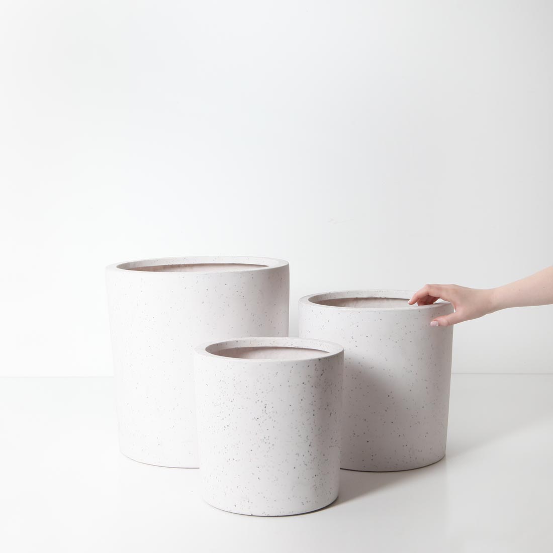 Bondi Plant Pot - White Terrazzo