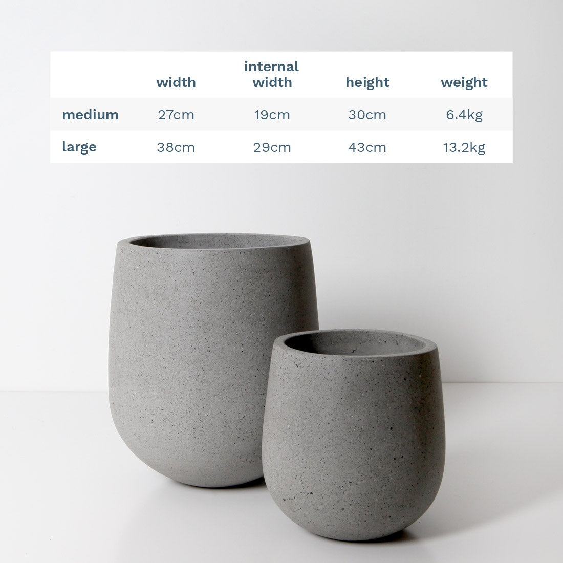 Laguna Plant Pot - Grey Terrazzo