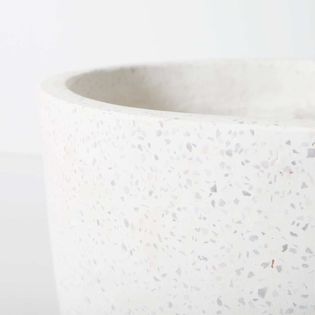 Rio Plant Pot - White Terrazzo