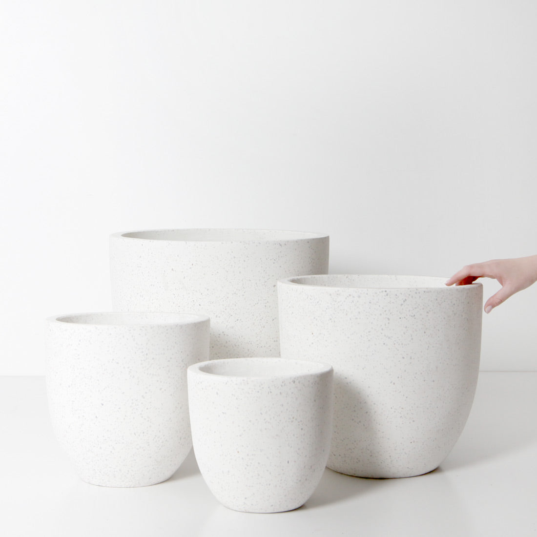 Rio Plant Pot - White Terrazzo