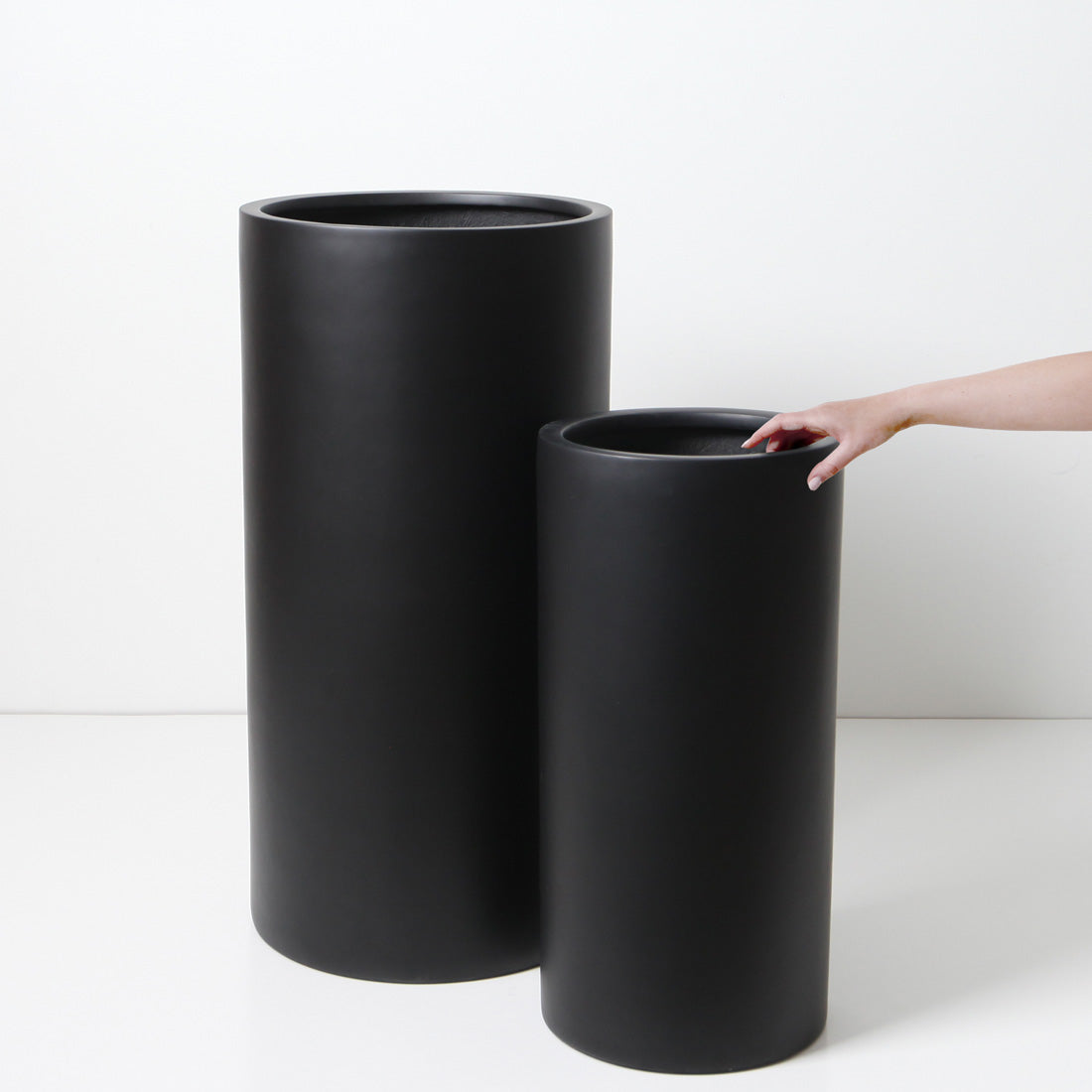 Bondi Tall Plant Pot - Black