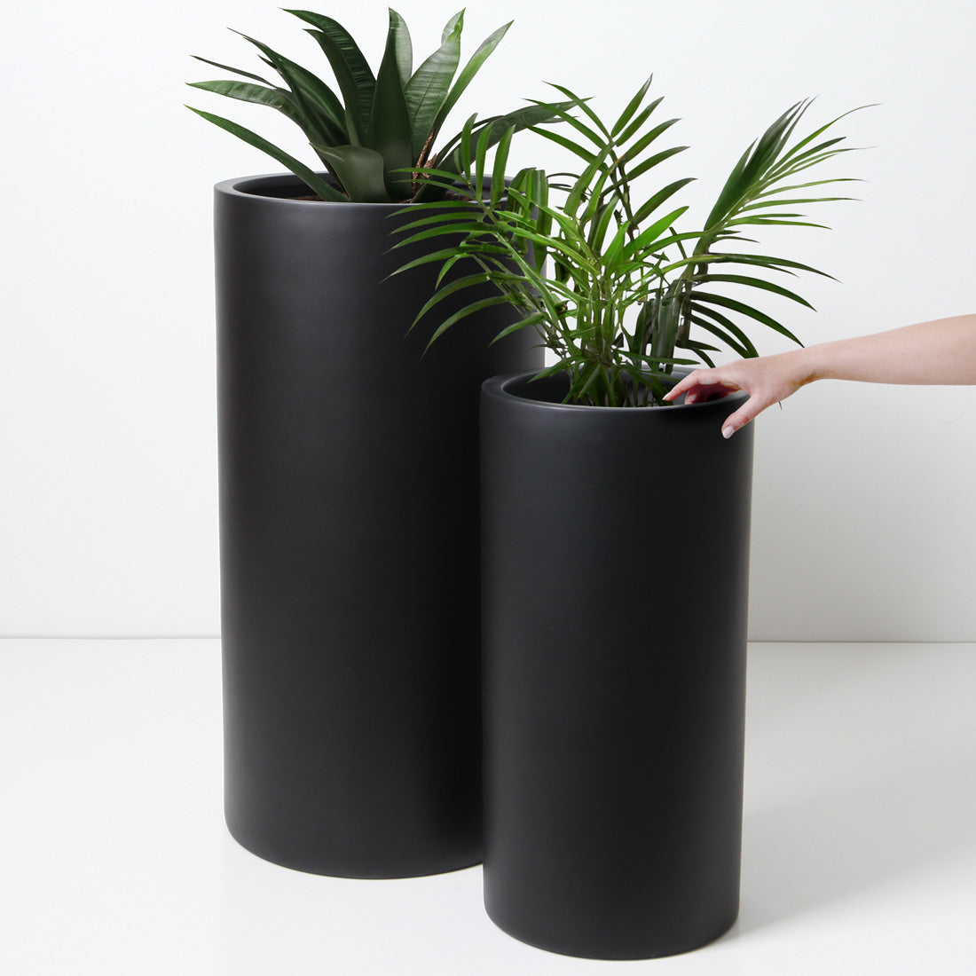 Bondi Tall Plant Pot - Black