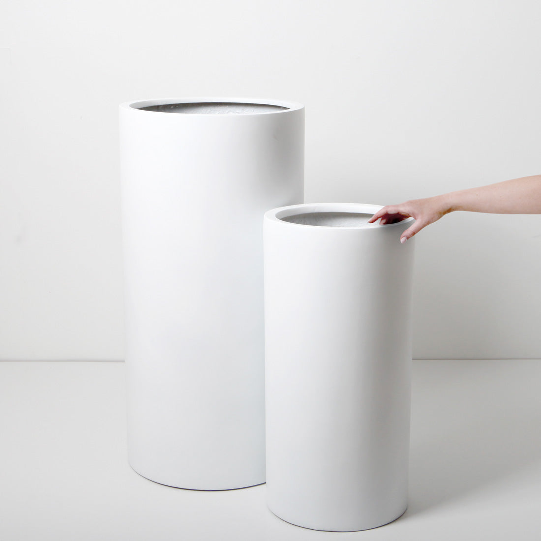 Bondi Tall Plant Pot - White