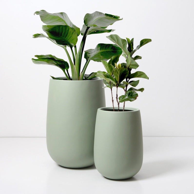Malibu Tall Plant Pot - Sage