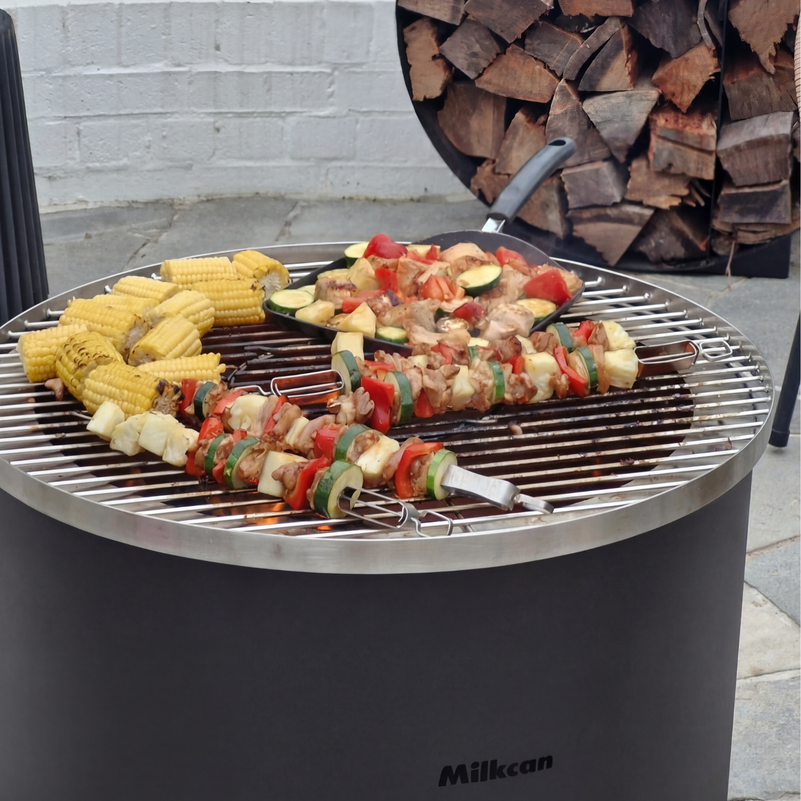 Fire Pit Stainless Steel Grill 70